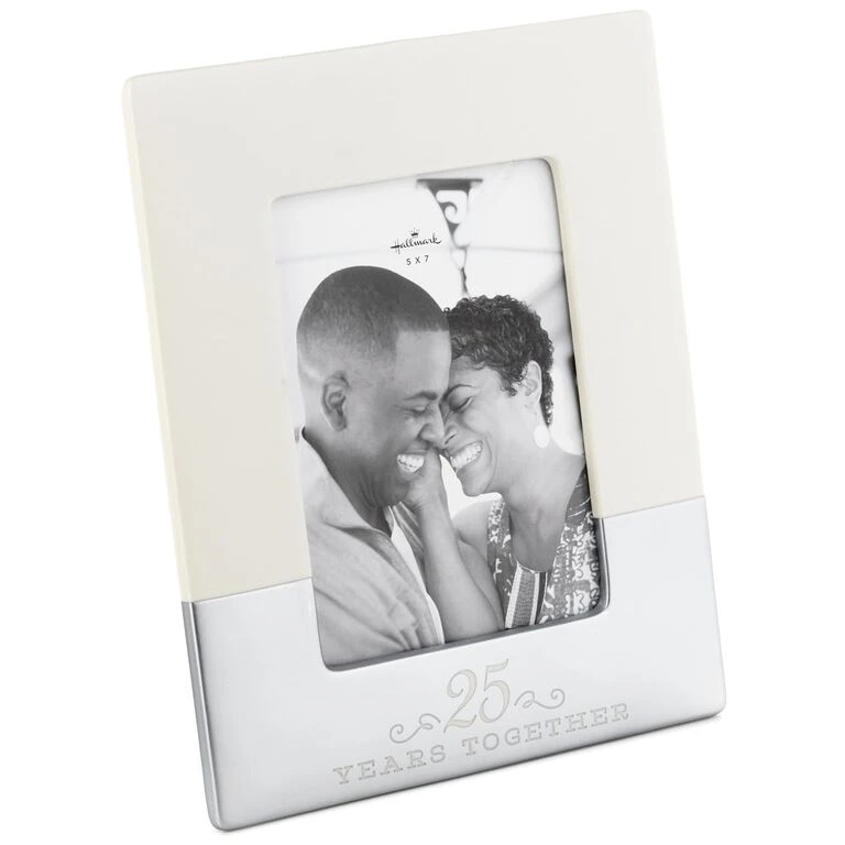 Hallmark 25 Years Together Ceramic Picture Frame, 5x7 3 Hallmark 25 Years Together Ceramic Picture Frame, 5x7