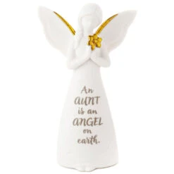 Hallmark 9 Hallmark Angel On Earth Aunt Mini Angel Figurine, 3.75"