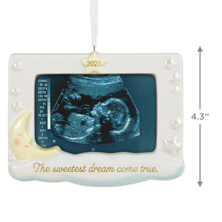 Hallmark Sweetest Dream Come True 2023 Porcelain Photo Frame Ornament 5 Hallmark Sweetest Dream Come True 2023 Porcelain Photo Frame Ornament - Image 3
