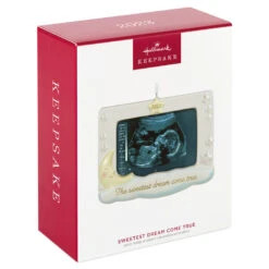 Hallmark Sweetest Dream Come True 2023 Porcelain Photo Frame Ornament 11 Hallmark Sweetest Dream Come True 2023 Porcelain Photo Frame Ornament -Hallmark Baby Sonogram Picture Frame Keepsake Ornament 1999QHX3117 04