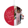 Hallmark Baby's First Christmas Personalized Text And Vertical Photo Ceramic Ornament -Hallmark Babys First Personalized Round Christmas Ornament 1999QHE1711B23 01