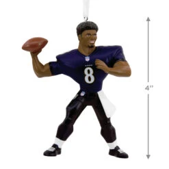 NFL Baltimore Ravens Lamar Jackson Hallmark Ornament 9 NFL Baltimore Ravens Lamar Jackson Hallmark Ornament -Hallmark Baltimore Ravens Lamar Jackson Christmas Ornament 1OSL2097 03