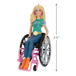 Hallmark Barbie™ Fashionista With Wheelchair Ornament -Hallmark Barbie in Wheelchair Keepsake Ornament 1999QXI7017 03