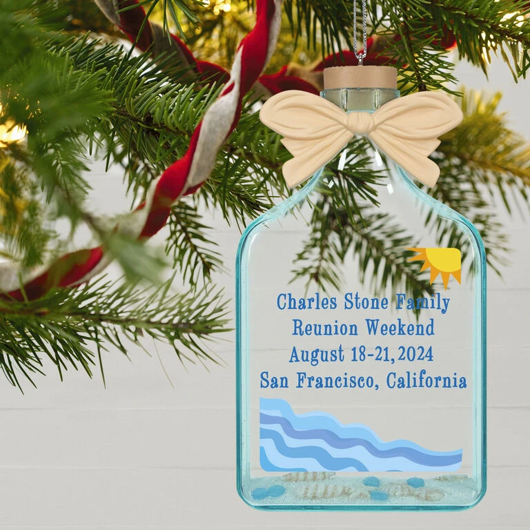 Hallmark A Day At The Beach Sun & Waves Personalized Text Ornament 4 Hallmark A Day At The Beach Sun & Waves Personalized Text Ornament - Image 2