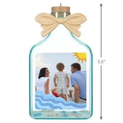 Hallmark A Day At The Beach Sun & Waves Personalized Photo Ornament 7 Hallmark A Day At The Beach Sun & Waves Personalized Photo Ornament -Hallmark Beach Glass Bottle Personalized Christmas Ornament 2499QHE2118B4 03