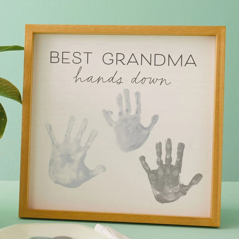 Hallmark Best Grandma Hands Down Wood Sign Handprint Kit 4 Hallmark Best Grandma Hands Down Wood Sign Handprint Kit - Image 2
