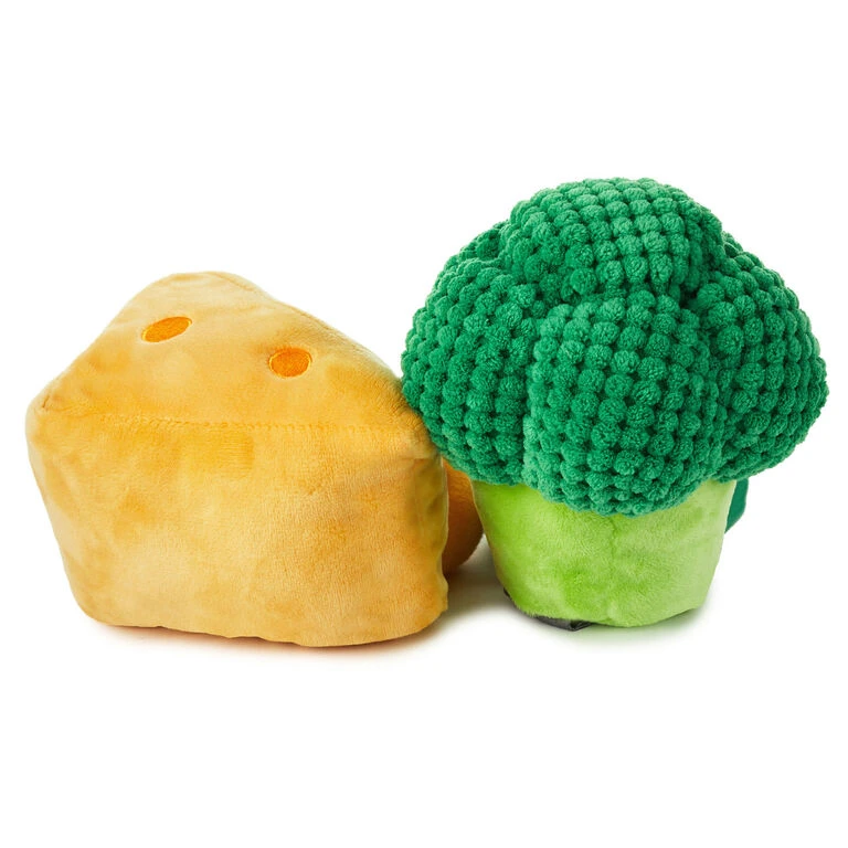 Hallmark Better Together Broccoli And Cheese Magnetic Plush, 5.75" 4 Hallmark Better Together Broccoli And Cheese Magnetic Plush, 5.75" - Image 2