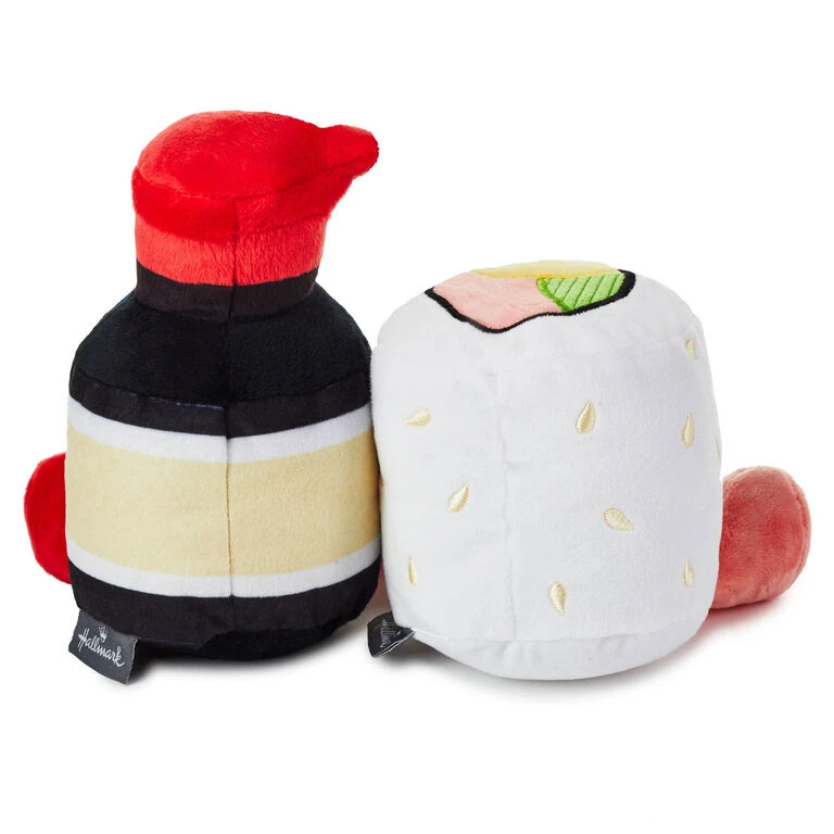 Hallmark Better Together Sushi And Soy Sauce Magnetic Plush, 5.25" 4 Hallmark Better Together Sushi And Soy Sauce Magnetic Plush, 5.25" - Image 2