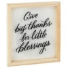 Hallmark Big Thanks Framed Quote Sign, 7x8 -Hallmark Big Thanks for Little Blessings Framed Quote Sign 1SNN1066 01