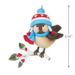 Hallmark Cozy Critters Special Edition Ornament -Hallmark Bird on Snowy Tree Branch Keepsake Ornament 1699QGO2797 03