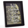 Hallmark Harry Potter™ Friendship And Bravery Hermione Granger™ Framed Quote Sign, 8x10 1 Hallmark Harry Potter™ Friendship And Bravery Hermione Granger™ Framed Quote Sign, 8x10 -Hallmark Black and Gold Books and Hermione Quote Framed Sign 1HPO1085 01