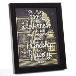 Hallmark Harry Potter™ Friendship And Bravery Hermione Granger™ Framed Quote Sign, 8x10