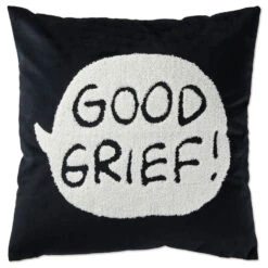 Hallmark Peanuts® Charlie Brown Good Grief! Throw Pillow, 16x16 5 Hallmark Peanuts® Charlie Brown Good Grief! Throw Pillow, 16x16 -Hallmark Black and White Charlie Brown Good Grief Pillow 1PAJ3533 02