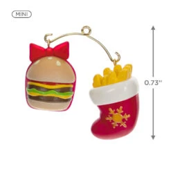 Hallmark Mini A Perfect Pairing Ornaments, Set Of 2 -Hallmark Burger and Fries Keepsake Ornaments 1499QXM9207 03