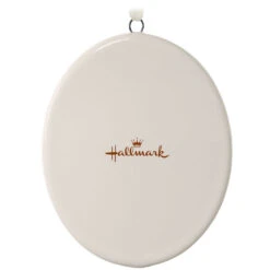 Hallmark Ceramic Text And Photo Ornament—Vertical Oval -Hallmark Ceramic Text and Photo OrnamentVertical Oval 1999QHE1739B3 06