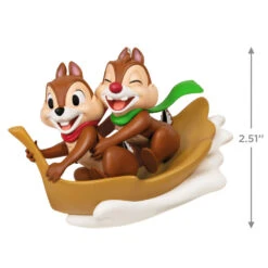 Hallmark Disney Chip And Dale Snow Much Fun! Ornament 10 Hallmark Disney Chip And Dale Snow Much Fun! Ornament -Hallmark Chip and Dale Chipmunks Sledding Keepsake Ornament 2099QXD6567 03