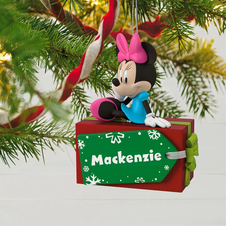 Hallmark Disney Minnie Mouse Christmas Present Personalized Ornament 4 Hallmark Disney Minnie Mouse Christmas Present Personalized Ornament - Image 2