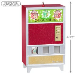 Hallmark Nellco Eggnog Machine Musical Ornament With Light -Hallmark Eggnog Vending Machine Keepsake Ornament 2599QGO2649 03