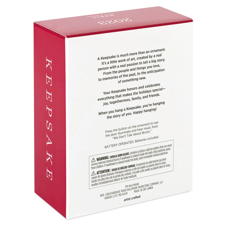 Hallmark Disney Encanto We Don't Talk About Bruno Musical Ornament With Light 7 Hallmark Disney Encanto We Don't Talk About Bruno Musical Ornament With Light - Image 5