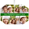 Hallmark Five-Photo Personalized Text And Photo Metal Ornament -Hallmark FivePhoto Personalized Christmas Ornament 1OFM1001B6 01