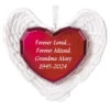 Hallmark Forever Loved Memorial Heart And Angel Wings Text Personalized Ornament 1 Hallmark Forever Loved Memorial Heart And Angel Wings Text Personalized Ornament -Hallmark Forever Loved Memorial Heart and Angel Wings Personalized Keepsake Ornament 2499QHE2119B1 01