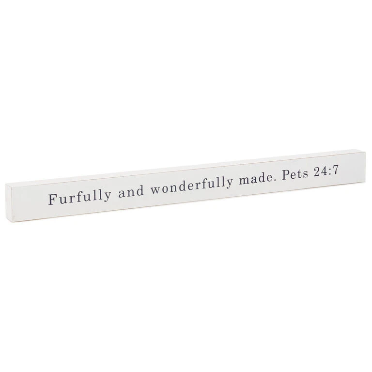 Hallmark Furfully And Wonderfully Made Wood Quote Sign, 23.5x2 3 Hallmark Furfully And Wonderfully Made Wood Quote Sign, 23.5x2
