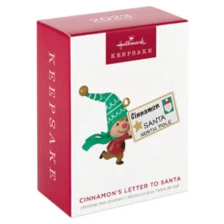 Hallmark Gnome For Christmas Cinnamon's Letter To Santa Ornament -Hallmark Girl Gnome Letter to Santa Keepsake Ornament 1799QXE3319 04