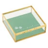 Hallmark The Love Of A Friend Glass Pet Memory Box, 5x5 -Hallmark Glass and Metal Memory Keeper Box for Loss of Pet 1BMK1616 01