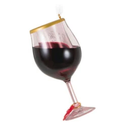 Hallmark Oh, What Fun It Is To Wine Ornament 13 Hallmark Oh, What Fun It Is To Wine Ornament -Hallmark Glass of Red Wine Keepsake Ornament 1599QGO2919 06