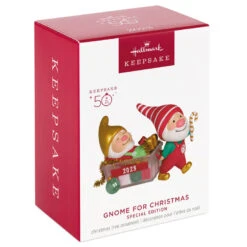 Hallmark Gnome For Christmas Special Edition 2023 Ornament 11 Hallmark Gnome For Christmas Special Edition 2023 Ornament -Hallmark Gnomes With Christmas Decorations Keepsake Ornament 2199QGO2817 04