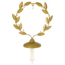 Hallmark Golden Wreath Metal Ornament And Stocking Hanger -Hallmark Gold Wreath Keepsake Ornament and Stocking Hanger 1QSB6287 06