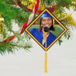 Hallmark Graduation Cap Photo Personalized Ornament -Hallmark Graduation Cap Photo Personalized Keepsake Ornament 2499QHE2120B3 02