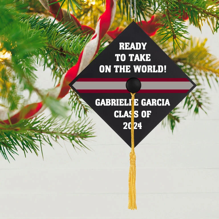 Hallmark Graduation Cap Text Personalized Ornament 4 Hallmark Graduation Cap Text Personalized Ornament - Image 2