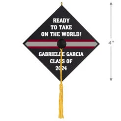 Hallmark Graduation Cap Text Personalized Ornament 8 Hallmark Graduation Cap Text Personalized Ornament -Hallmark Graduation Cap Text Personalized Keepsake Ornament 2499QHE2120B1 03