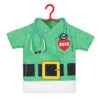 Hallmark The Gift Of Caring 2023 Fabric Ornament -Hallmark Green Scrubs Shirt Keepsake Ornament 1399QGO2897 01