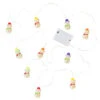 Hallmark Gumdrop Snowman 10-Light Christmas String Lights, 10' -Hallmark Gumdrop Snowman Keepsake Christmas Light String 1QSB6279 01