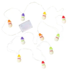Hallmark Gumdrop Snowman 10-Light Christmas String Lights, 10' -Hallmark Gumdrop Snowman Keepsake Christmas Light String 1QSB6279 06