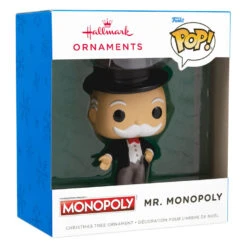 Hasbro® Mr. Monopoly Funko POP!® Hallmark Ornament -Hallmark Hasbro Mr. Monopoly Funko POP Christmas Ornament 3HCM2311 04