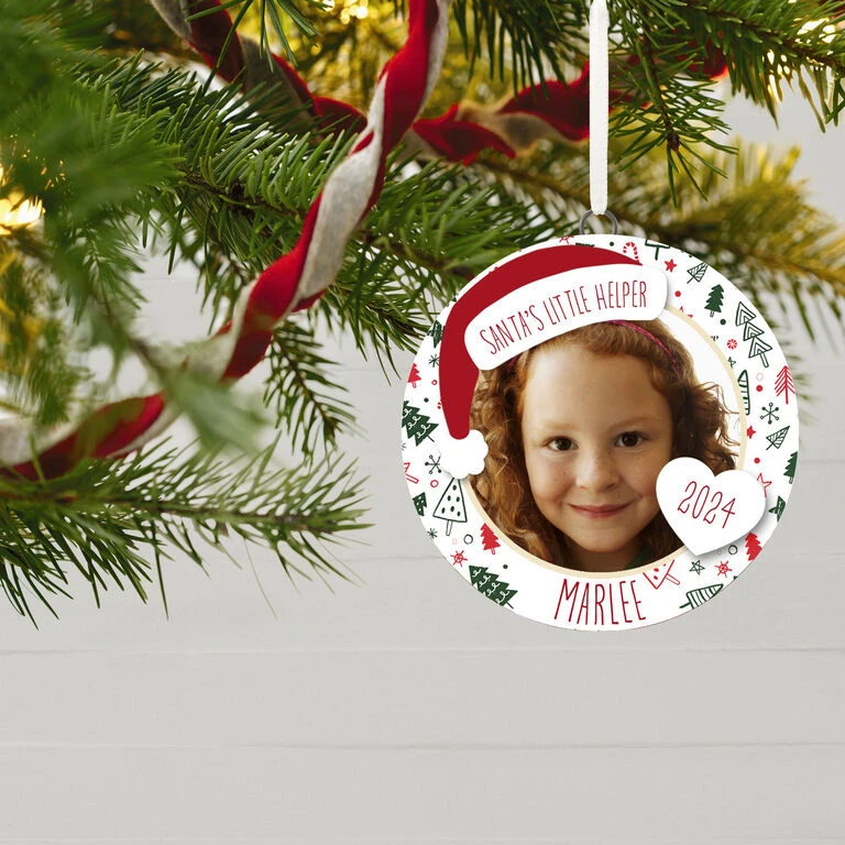 Hallmark Holiday Personalized Text And Photo Ceramic Ornament 4 Hallmark Holiday Personalized Text And Photo Ceramic Ornament - Image 2