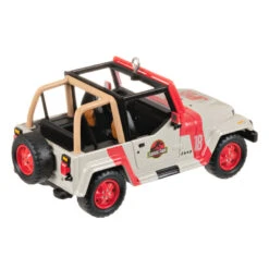 Hallmark The Car's The Star Jurassic Park 1992 Jeep Wrangler Metal Ornament -Hallmark Jurassic Park Jeep Keepsake Ornament 2199QXR8149 06