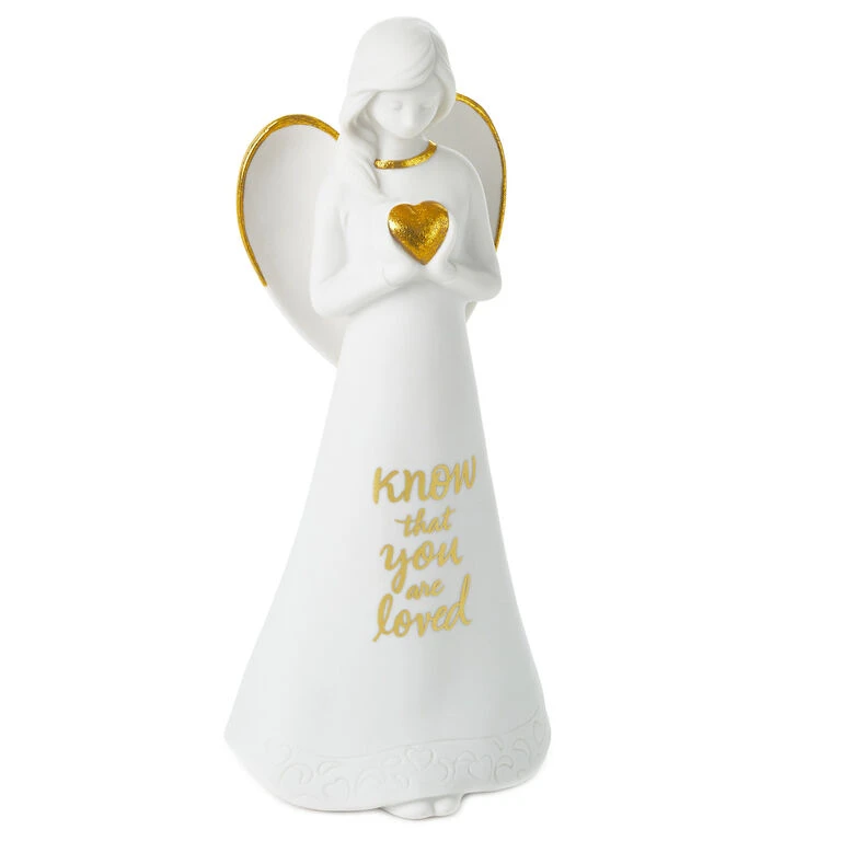 Hallmark Know That You Are Loved Angel Figurine, 8.25" 3 Hallmark Know That You Are Loved Angel Figurine, 8.25"