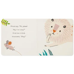 Hallmark The Lion And The Mouse Board Book And Lion Lovey Blanket Set 13 Hallmark The Lion And The Mouse Board Book And Lion Lovey Blanket Set -Hallmark Lion Lovey Blanket Lion Mouse Kindness Board Book Set 1BBY4783 05