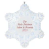 Hallmark Magic Sparkling Snowflake Script Text Personalized Ornament With Light -Hallmark Magic Sparkling Snowflake Script Text Personalized Keepsake Ornament With Light 2999QHE2010B1 01