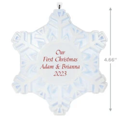 Hallmark Magic Sparkling Snowflake Script Text Personalized Ornament With Light 8 Hallmark Magic Sparkling Snowflake Script Text Personalized Ornament With Light -Hallmark Magic Sparkling Snowflake Script Text Personalized Keepsake Ornament With Light 2999QHE2010B1 03