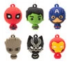 Mini Marvel Super Heroes Shatterproof Hallmark Ornaments, Set Of 6 -Hallmark Marvel Super Heroes Miniature Christmas Ornaments Set of 6 2HCM9228 01