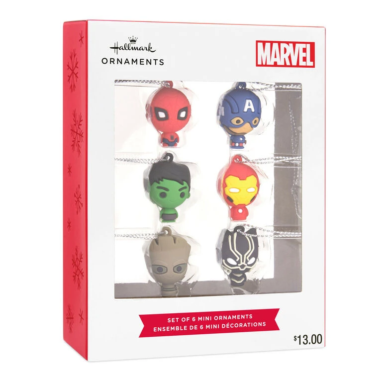Mini Marvel Super Heroes Shatterproof Hallmark Ornaments, Set Of 6 6 Mini Marvel Super Heroes Shatterproof Hallmark Ornaments, Set Of 6 - Image 4