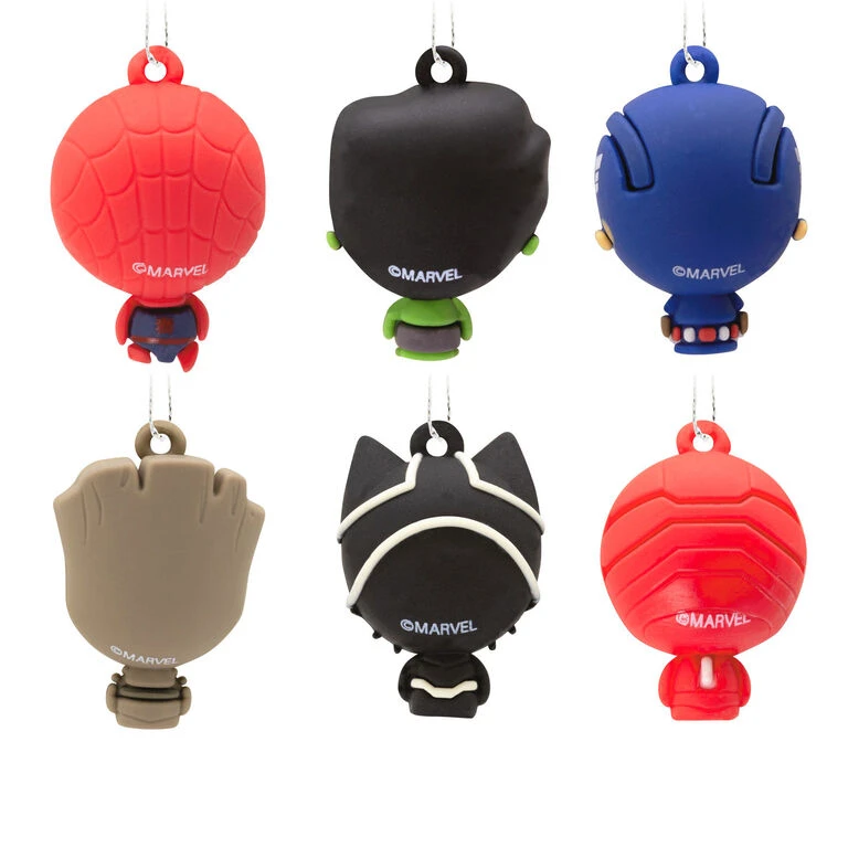 Mini Marvel Super Heroes Shatterproof Hallmark Ornaments, Set Of 6 7 Mini Marvel Super Heroes Shatterproof Hallmark Ornaments, Set Of 6 - Image 5