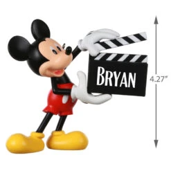 Hallmark Disney Mickey Mouse With Clapperboard Personalized Ornament -Hallmark Mickey Mouse Clapperboard Personalized Ornament 2499QHE1960B1 03
