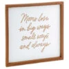 Hallmark Moms Love In Big Ways Wood Quote Sign -Hallmark Moms Love in Big Ways Wood Quote Sign 1SNN1036 01