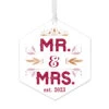 Hallmark Mr. & Mrs. Personalized Text Metal Ornament 2 Hallmark Mr. & Mrs. Personalized Text Metal Ornament -Hallmark Mr. Mrs. Personalized Christmas Ornament 1OFM1002B3 01